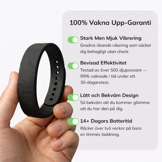 Innovativ vibrationsväckarklocka som väcker dig och ingen annan