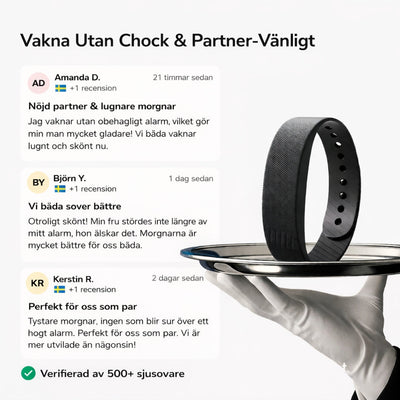Innovativ vibrationsväckarklocka som väcker dig och ingen annan