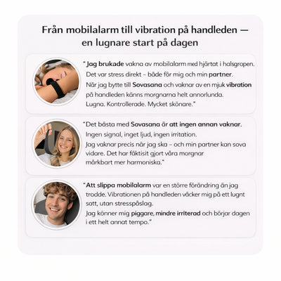 Sovasana Vibrationsarmband för Tyst Uppväckning