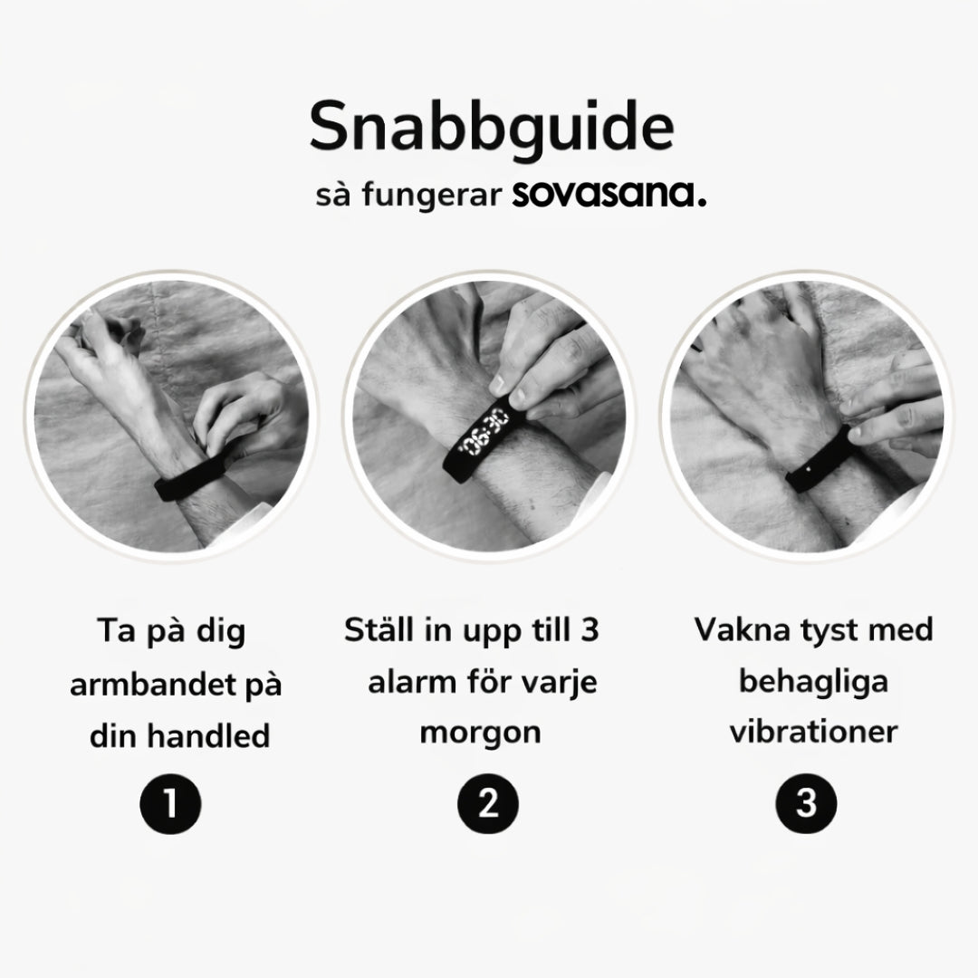 Sovasana Vibrationsarmband för Tyst Uppväckning