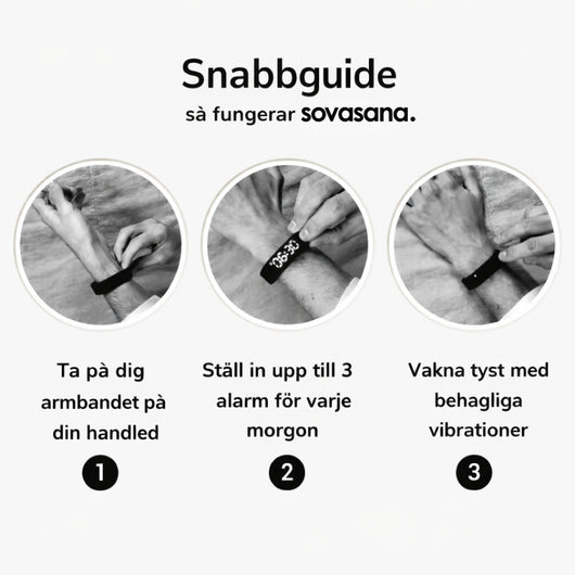 Innovativ vibrationsväckarklocka som väcker dig och ingen annan