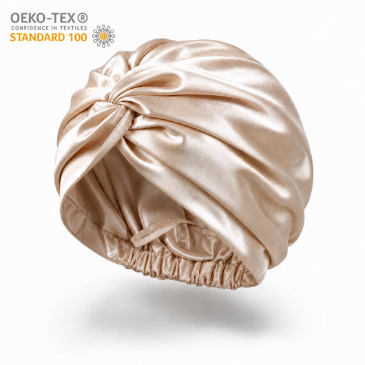 Sovmössa i OEKO-TEX 100 Mullbärssilke